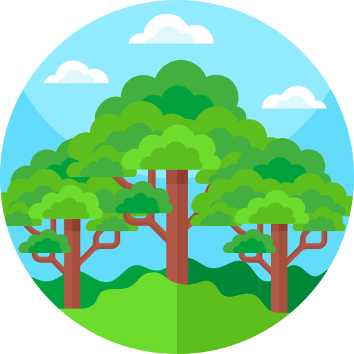 Equivalent acres of forest icons